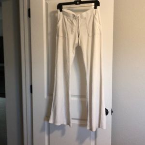 GUC Juicy Couture white terry tracksuit pants